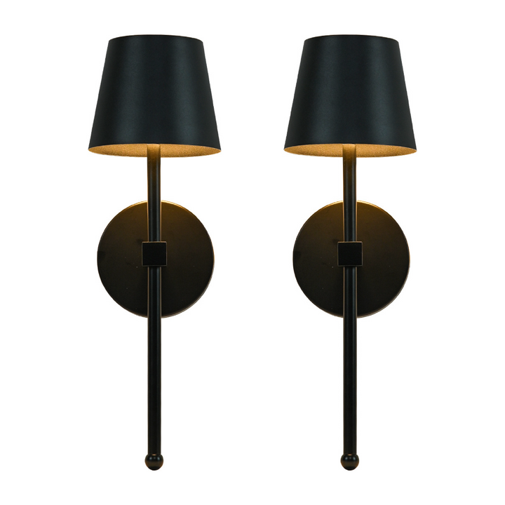 Stämningsfull trådlös LED-vägglampa. Uppladdningsbar modern designlampa som skapar mysig heminredning.