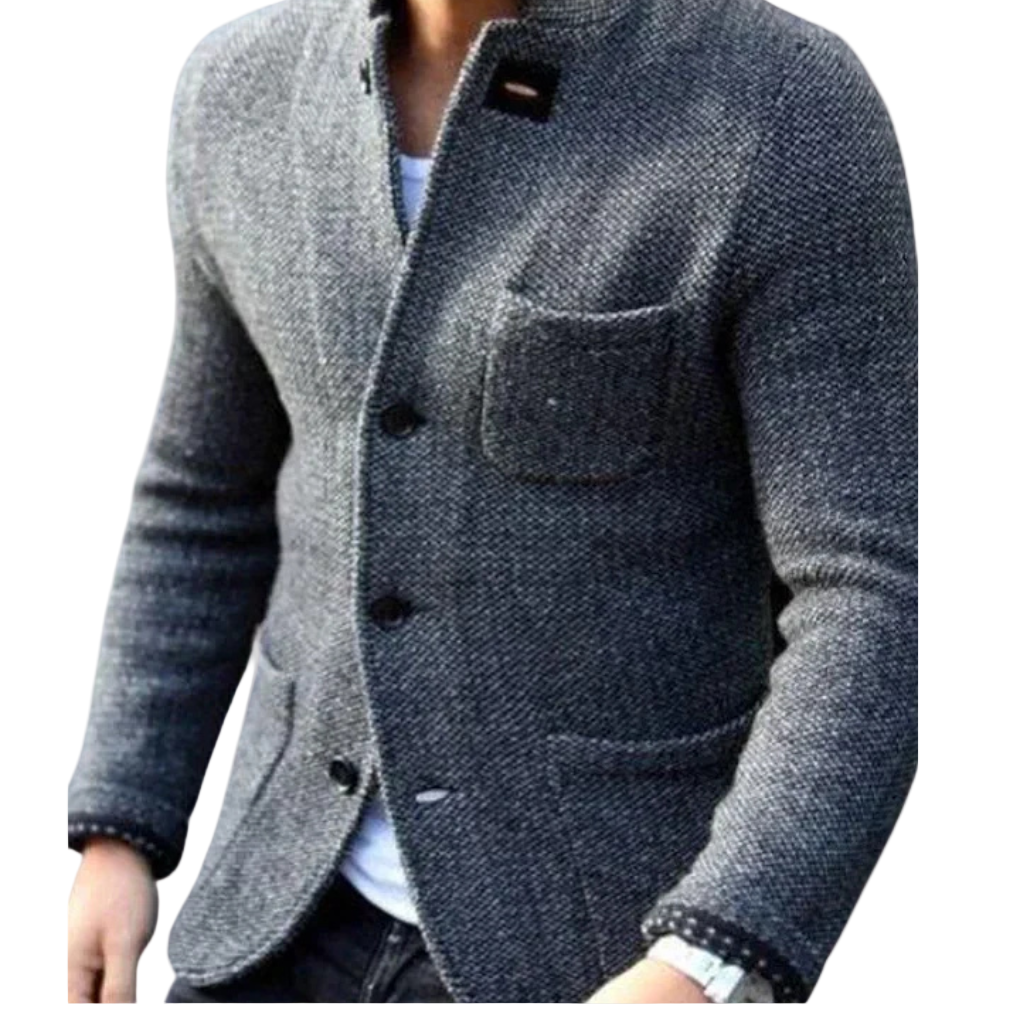 Moderna herrblazer med praktiska fickor för stilren vardagsstil. Perfekt för smart casual höstmode.