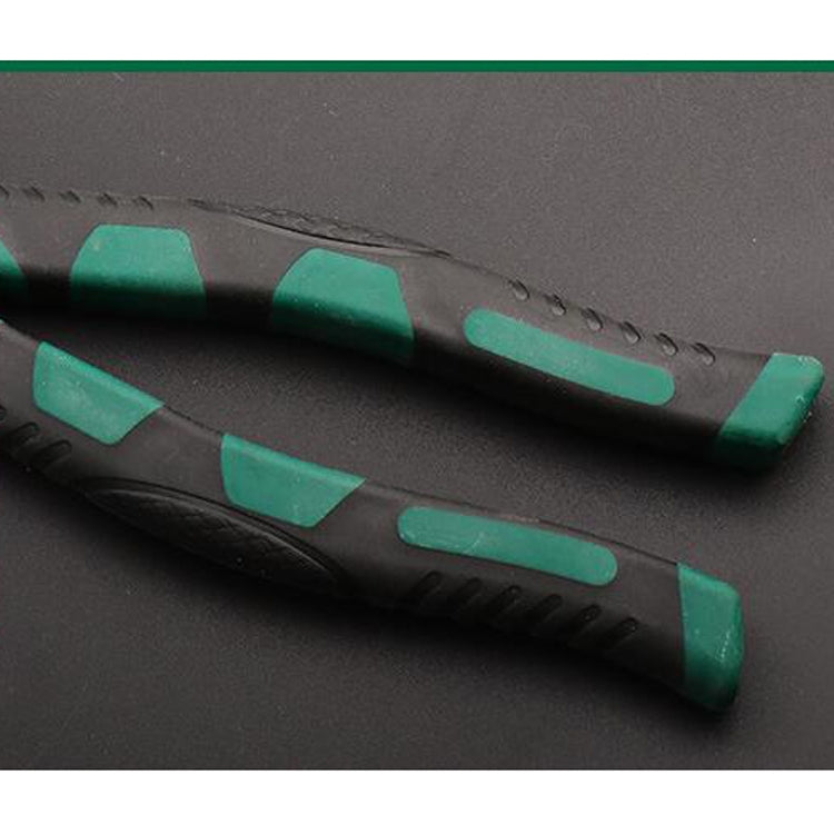Ergonomisk multifunktionell tång med robust design för bekväm klippning. Precision för verktyg, hantverk & montage.