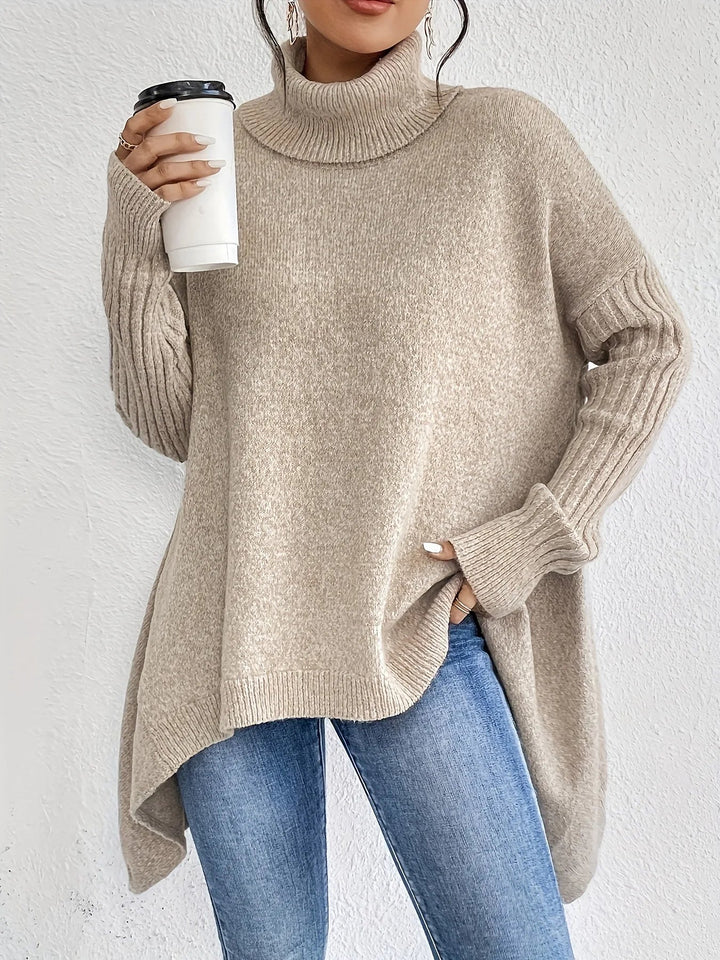 Polokrage damtröja, klassisk design som håller dig varm & bekväm i vinter. Mångsidig & mysig.