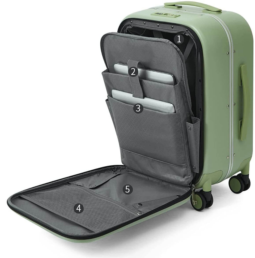 Slitstark Navisphere bagage med skyddande skal och 360-graders spinnerhjul för säker transport.