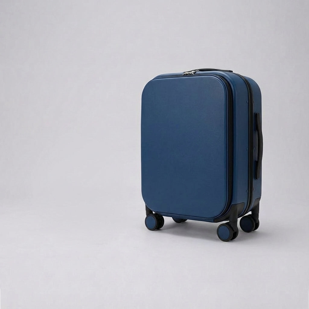 Stilren Navisphere tyst resväska med 360-graders spinnerhjul. Modernt bagage för alla resor.