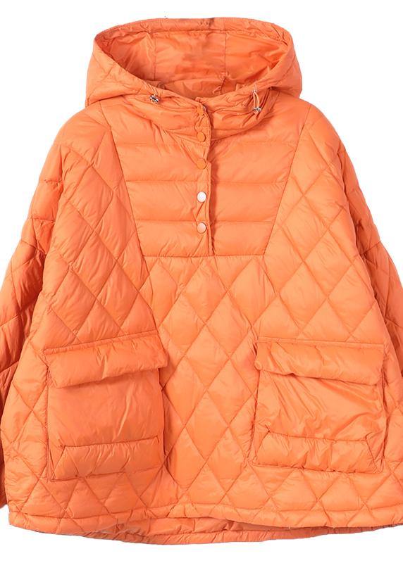 Mångsidig plus size dam pulloverjacka med huva, bekväm och varm pufferjacka, idealisk för vardagsbruk.