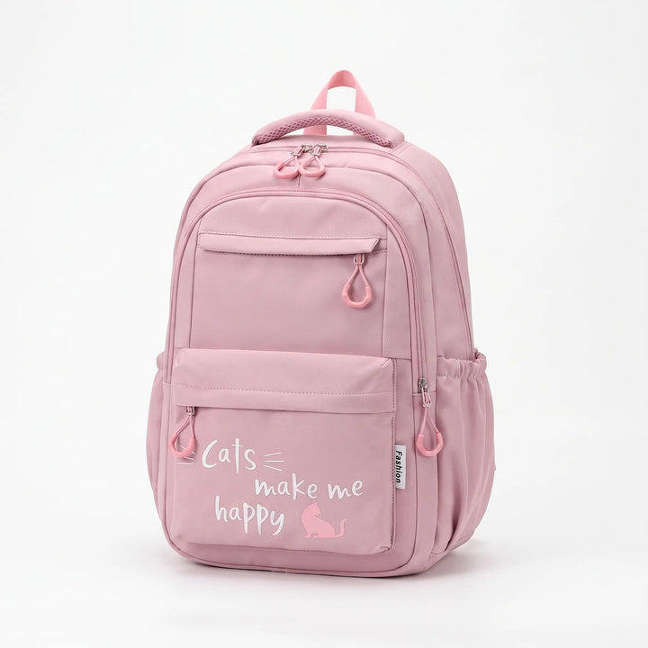 Robust nylon skolryggsäck. Vattentålig design med flera fack. Perfekt ungdomsryggsäck för skolstart.