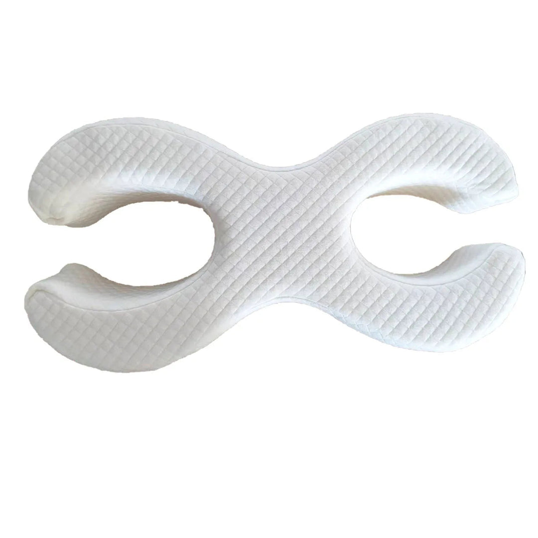 Minnesskumkudde med ergonomisk konturdesign, perfekt för sidosovare som söker nackstöd och komfort.