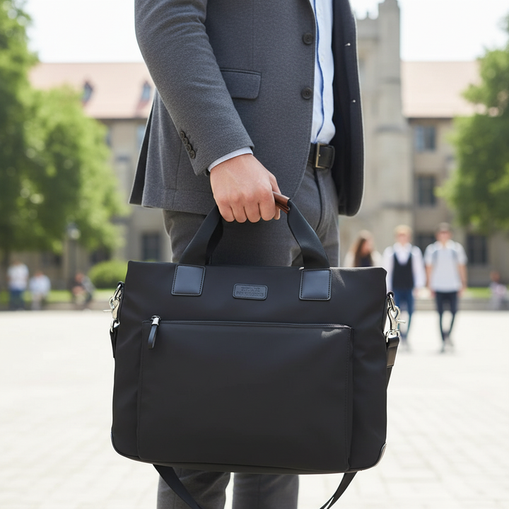 OxfordCarry unisex laptopväska för professionella. Tålig affärsväska med organiserade fack för säker datorförvaring.