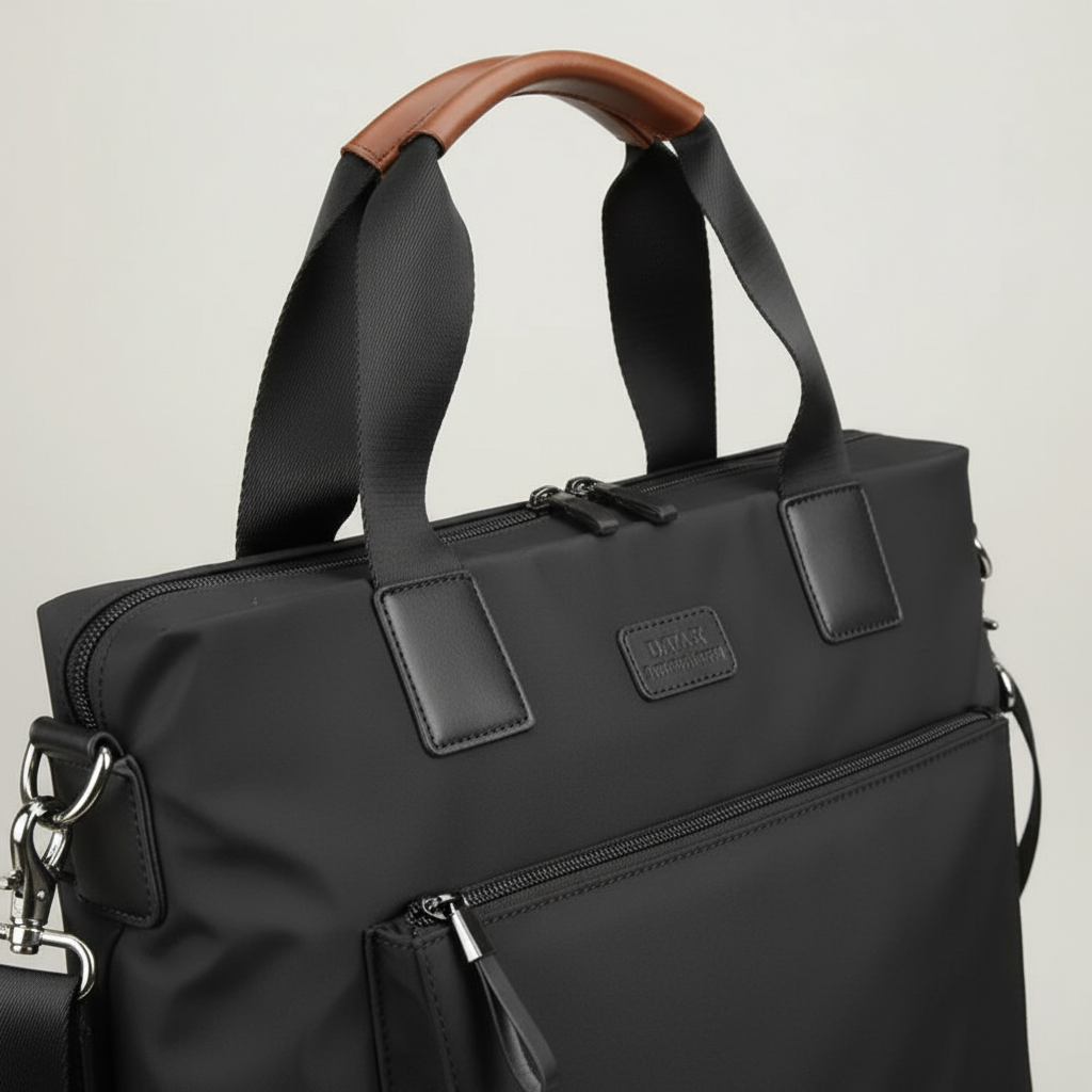 Robust OxfordCarry arbetsväska, designad för organisation. Säker portfölj för laptop och affärsmaterial.