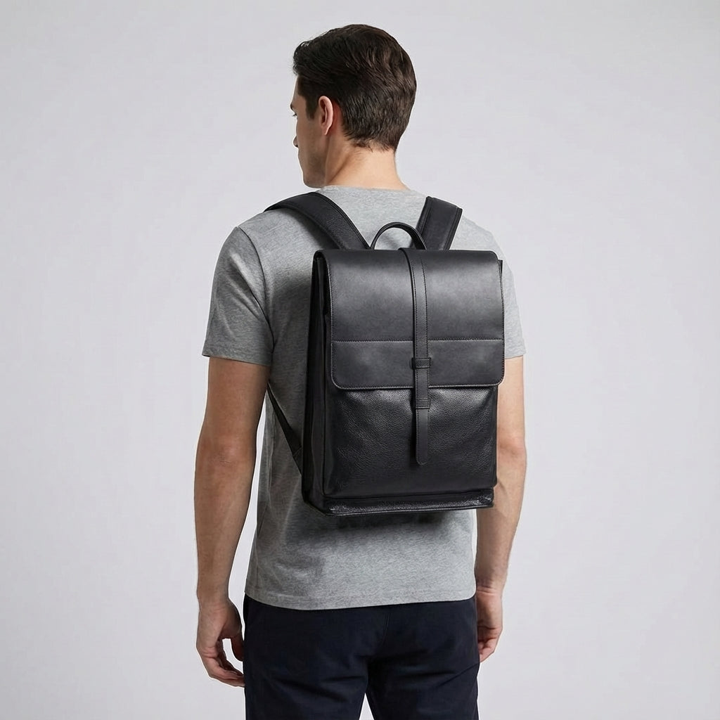 Hållbar ryggsäck för bärbar dator, professionell unisex modell. Idealisk för jobb, studier och fritid.