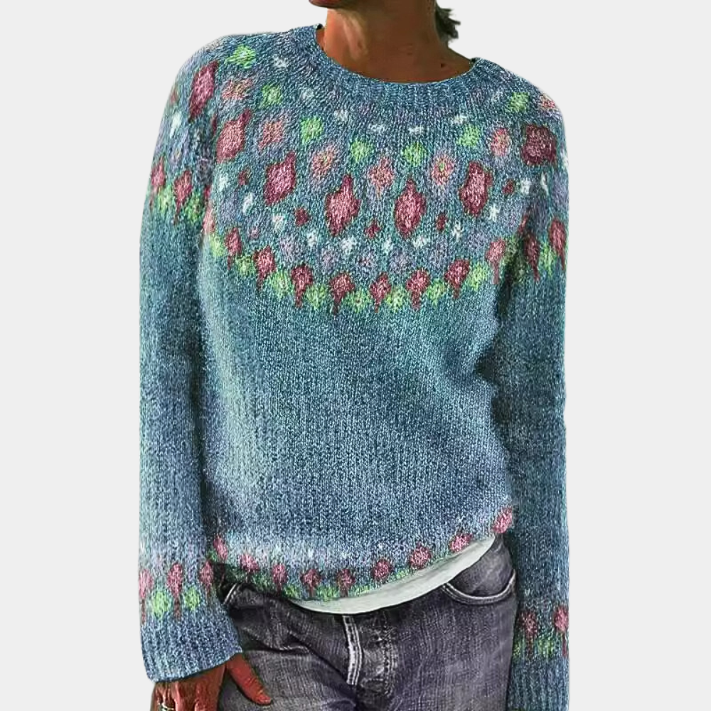 Elegant randig damtröja som lyfter höstlooken, bekväm och stilren för alla tillfällen.