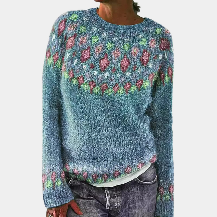 Elegant randig damtröja som lyfter höstlooken, bekväm och stilren för alla tillfällen.