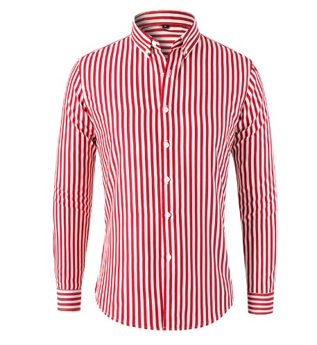 Herrtröja randig, tidlös design för en bekväm och elegant smart casual-stil.