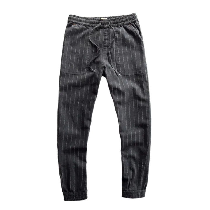 Randiga dambyxor med elastisk midja för en bekväm och ledig sommarlook.