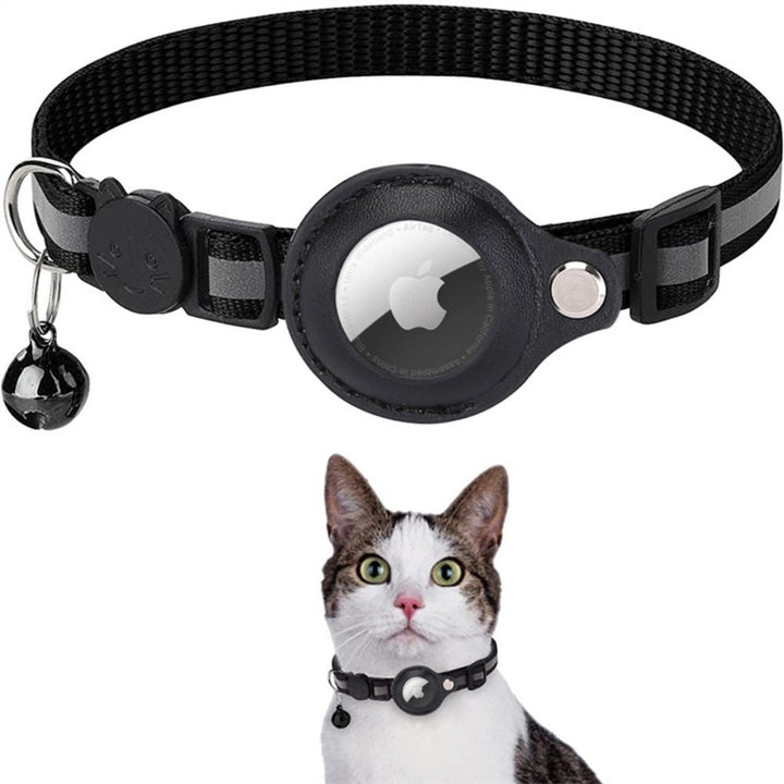 Reflekterande GPS-halsband för katt. Säkrar din utomhuskatt med spårning och synlighet.
