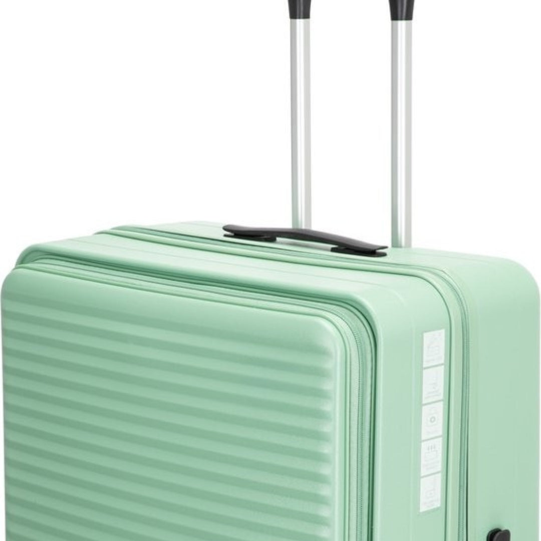 Hårdskalsresväska med laptopfack, TSA-lås och 360-hjul för bekväma och säkra resor.