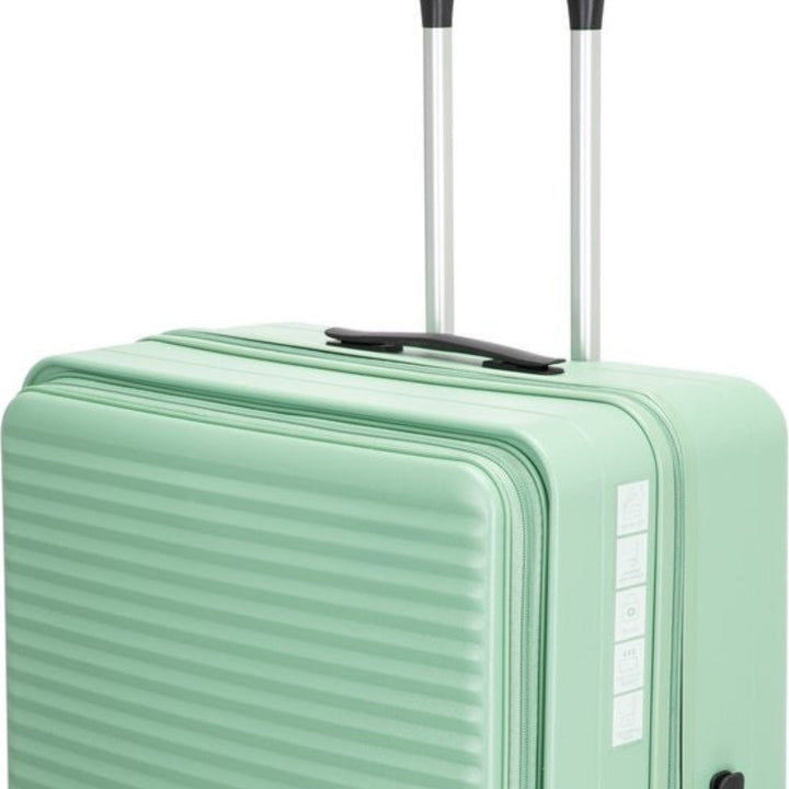 Hårdskalsresväska med laptopfack, TSA-lås och 360-hjul för bekväma och säkra resor.