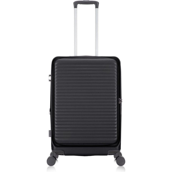 Tåligt hårdskalsbagage, optimerat för frekventa resor och affärsresor, med laptopfack.