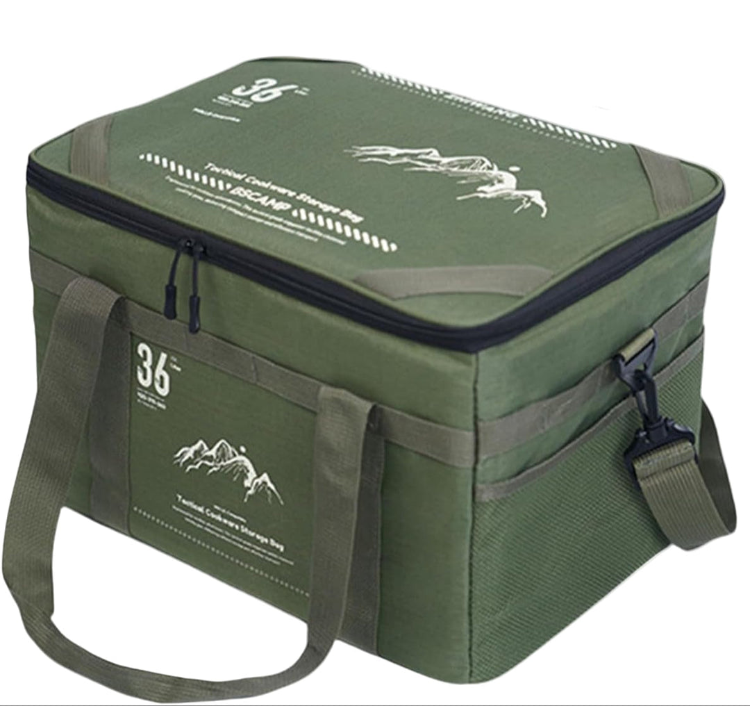 Robust Tarvos camping duffelväska 36L för packning till friluftsliv & utomhusäventyr.