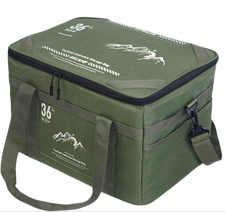 Robust Tarvos camping duffelväska 36L för packning till friluftsliv & utomhusäventyr.