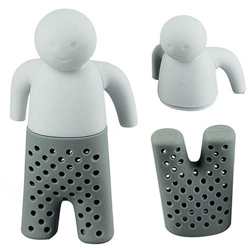 Paketerad rolig teinfuser i silikon, perfekt som en unik present till tefantasten.