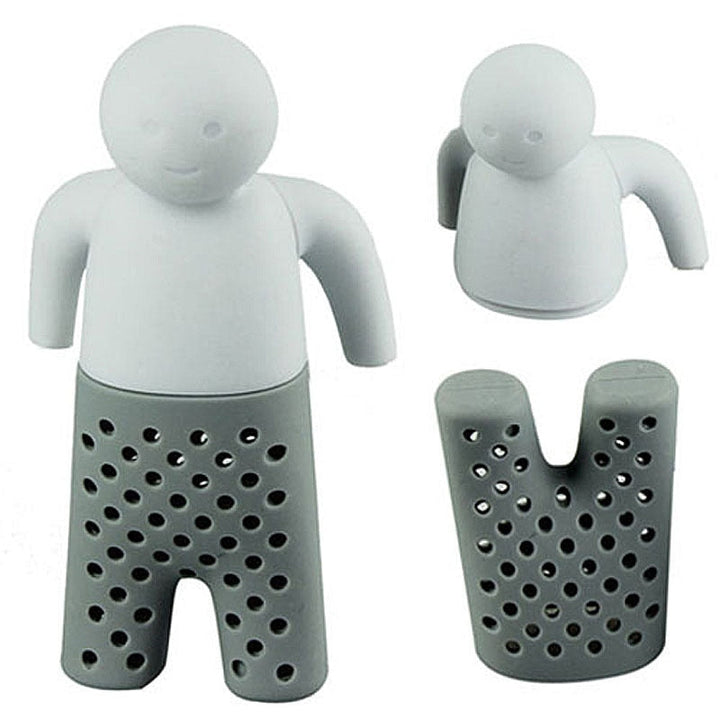 Paketerad rolig teinfuser i silikon, perfekt som en unik present till tefantasten.
