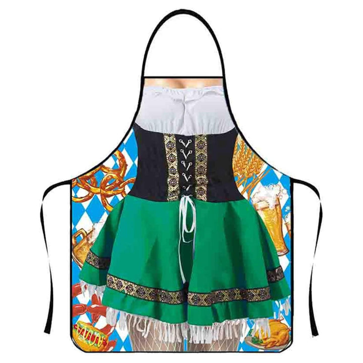 Grillförkläde i Oktoberfest-tema med livfulla 3D-motiv för både män och kvinnor