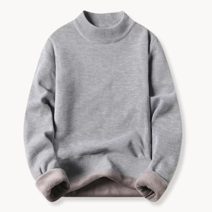 Elegant kvinnors ribbstickade tröja med rund hals. Perfekt för avslappnad och stilren look.