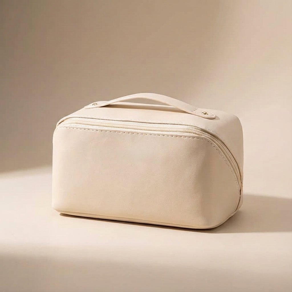 Elegant necessär för reseförvaring av smink och skönhetsprodukter. Praktisk beautycase.