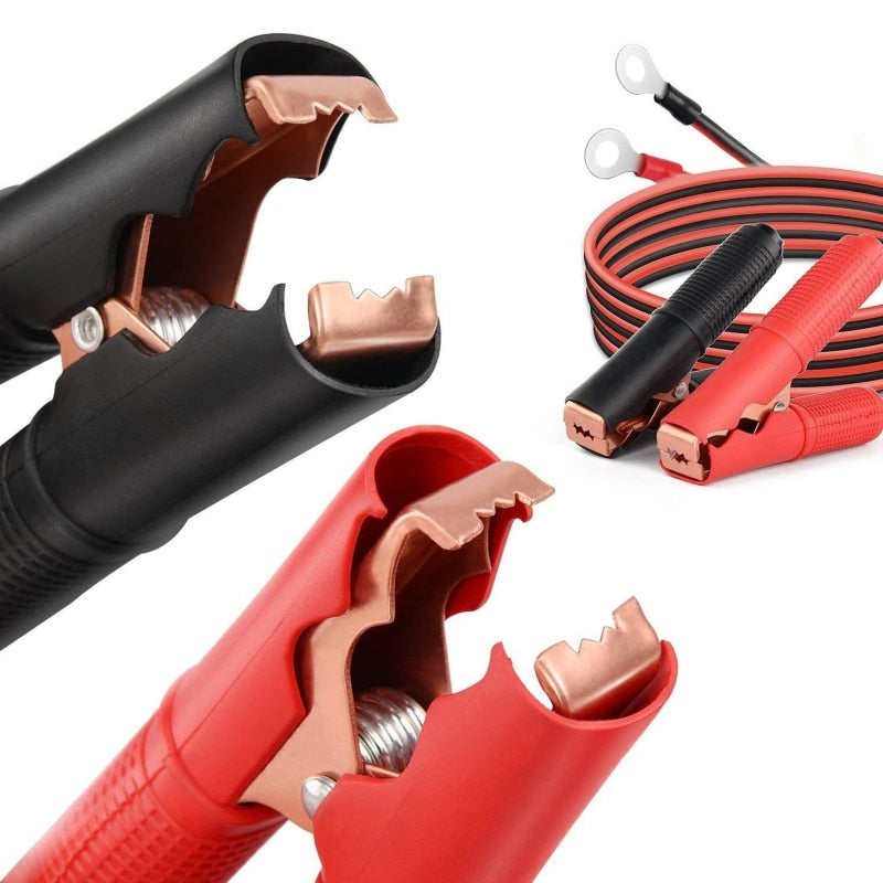 Tåliga bilbatterikablar och startkablar för tung användning. Perfekt fordonstillbehör och nödutrustning för 12V/24V.