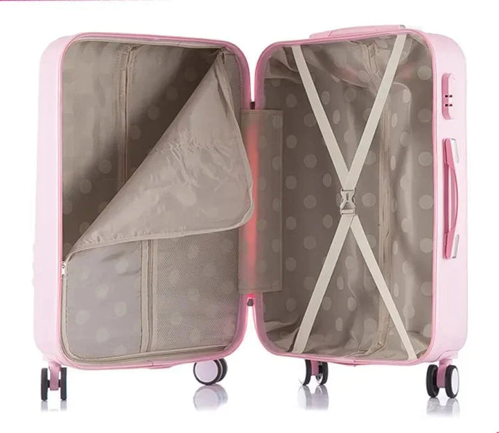 Barns resväska med kattmotiv, idealisk som handbagage för korta resor. Robust och lätt.