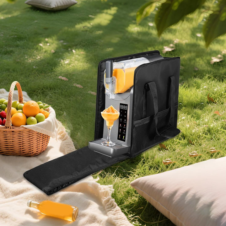 Robust bärväska med handtag för enkel transport av din slushmaskin till fest, picknick & evenemang.