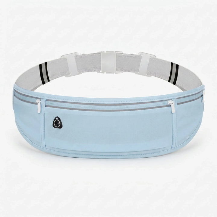 Smal löparväska/midjebälte i lila för träning. Unisex sportaccessoar med plats för mobil & småsaker.