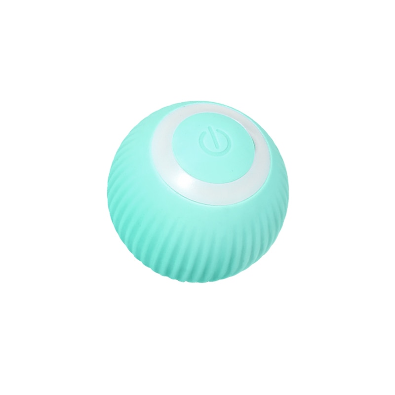 Smart interaktiv kattleksak med LED-ljus för lek och stimulans. Självrullande kattboll.