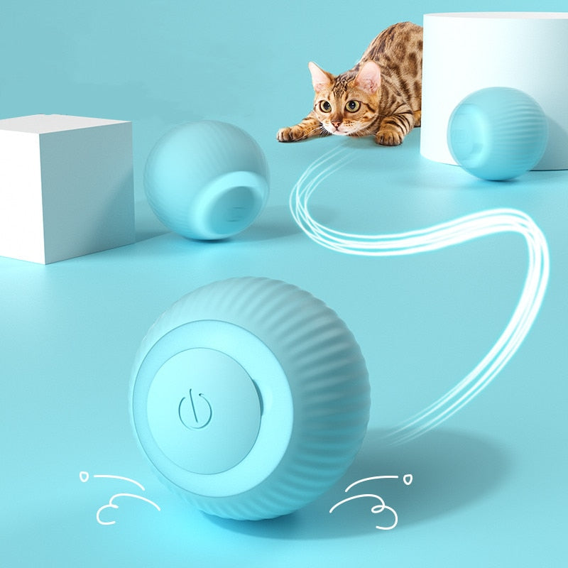 Slitstark silikonkattboll med smarta LED-ljus, perfekt för interaktiv lek och motion.