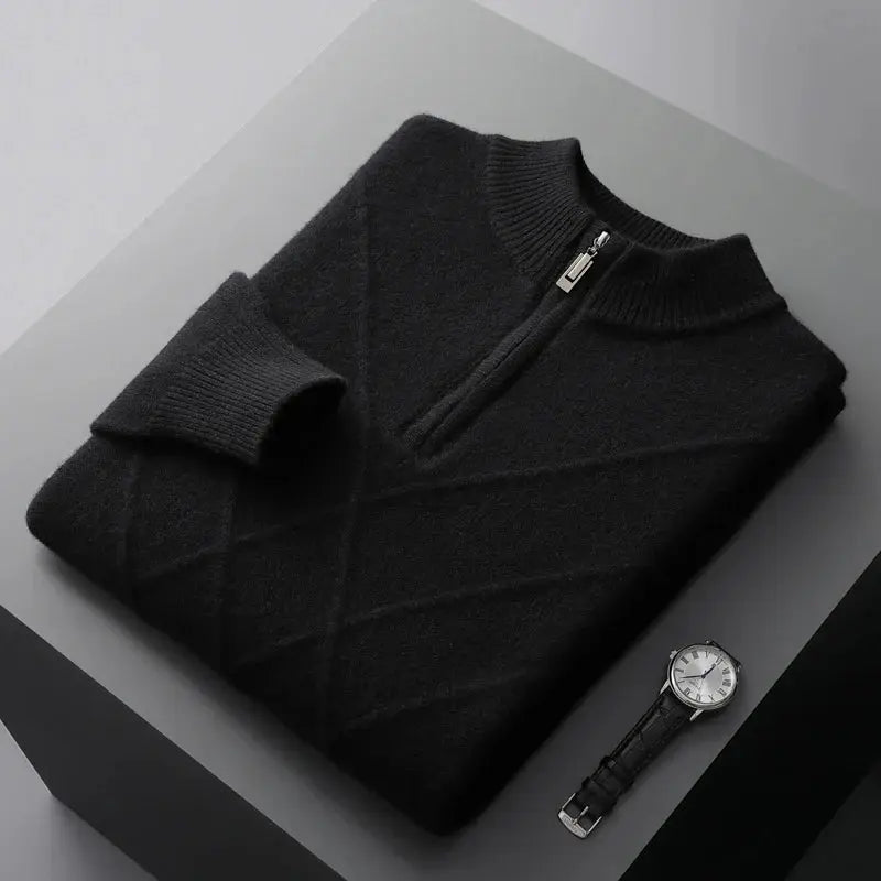 Elegant strukturerad polotröja för män. Mångsidig för kontor och fritid, kombinerar stil med komfort.