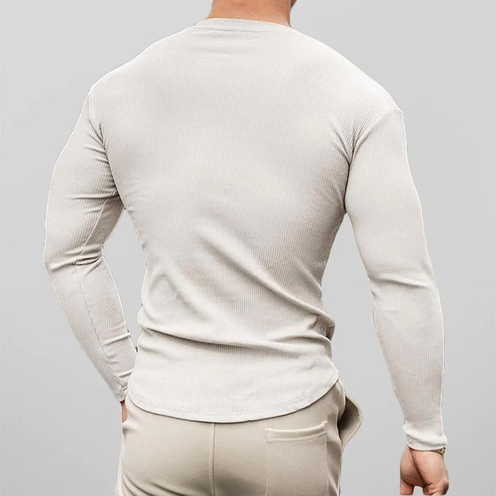 Snygg avslappnad herrskjorta, långärmad och modern för en stilren look varje dag.