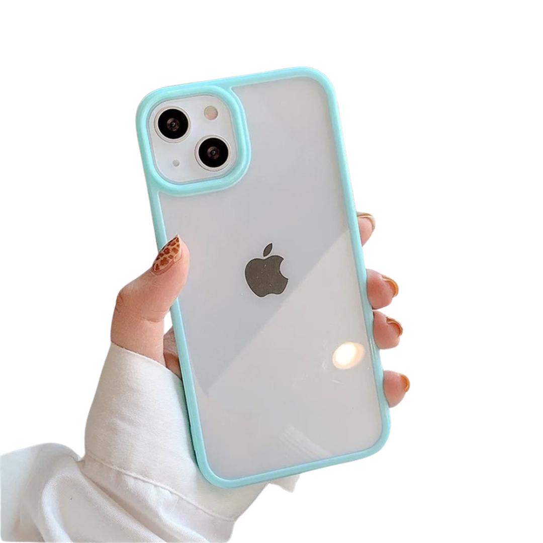 Skyddande iPhone-fodral i silikon med bumperdesign. Stöttåligt och färgstarkt för optimalt skydd.