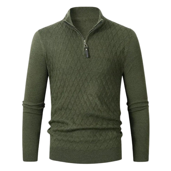 Stilfull stickad herrtröja, perfekt för vardag och smartcasual, i modern design.