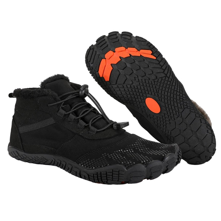 Stiliga halvhöga damvinterstövlar, varma och perfekta för kalla dagar. Komfortabla utomhusskor i vintermode.