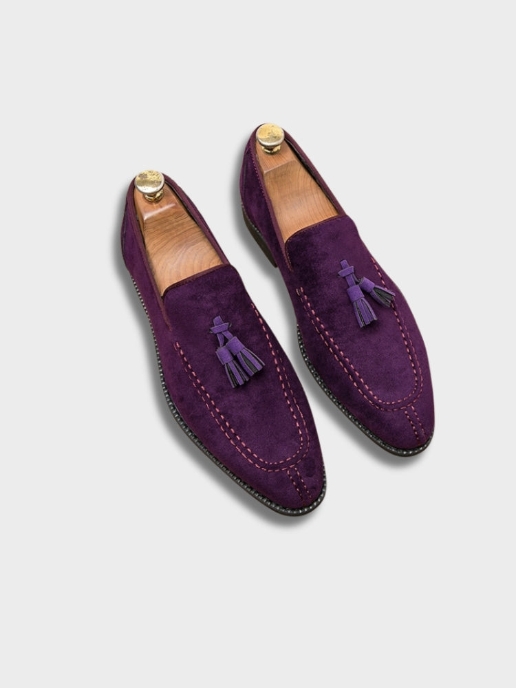 Svarta italienska loafers i läder för herr. Klassisk design med överlägsen komfort för långa dagar.