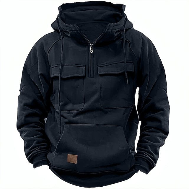 Modern herrars vinterhuv i stilren design. Perfekt herrkläder för casual mode och komfort på kalla dagar.