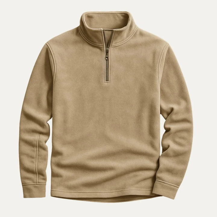 Mjuk och varm herrfleece tröja i högkvalitativ fleece med praktisk dragkedja.