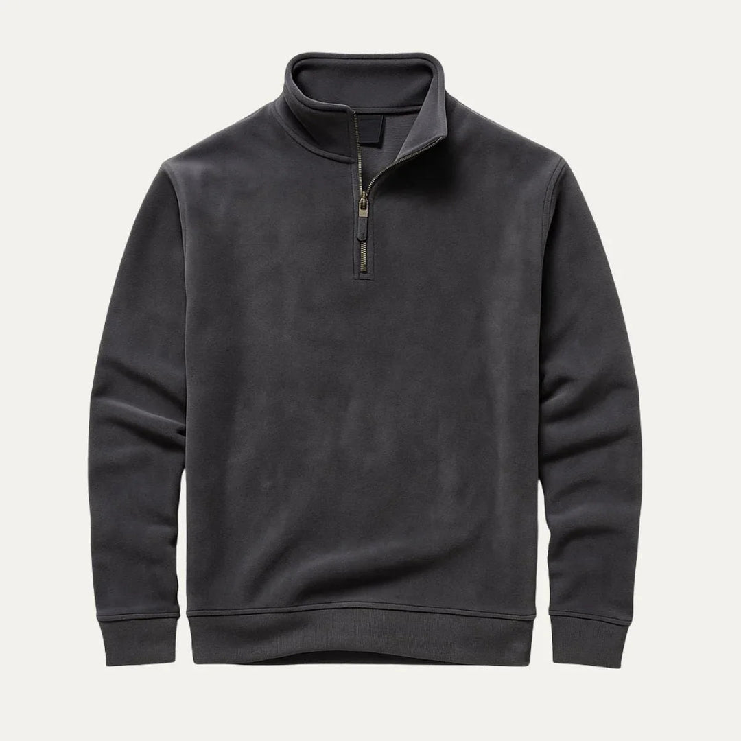 Herrfleece tröja med robust dragkedja, erbjuder justerbar ventilation och komfort.