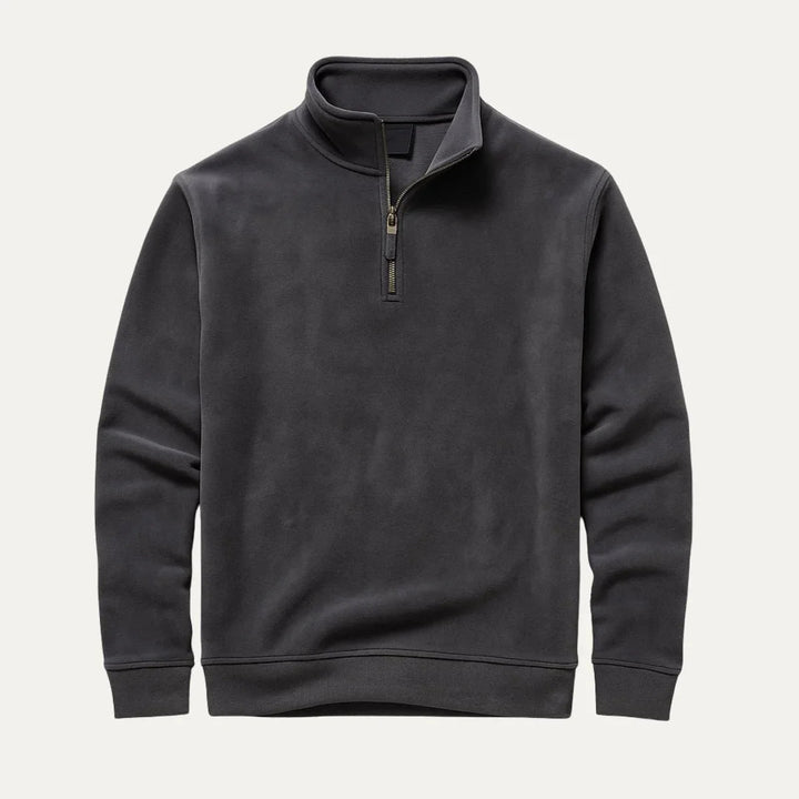 Herrfleece tröja med robust dragkedja, erbjuder justerbar ventilation och komfort.