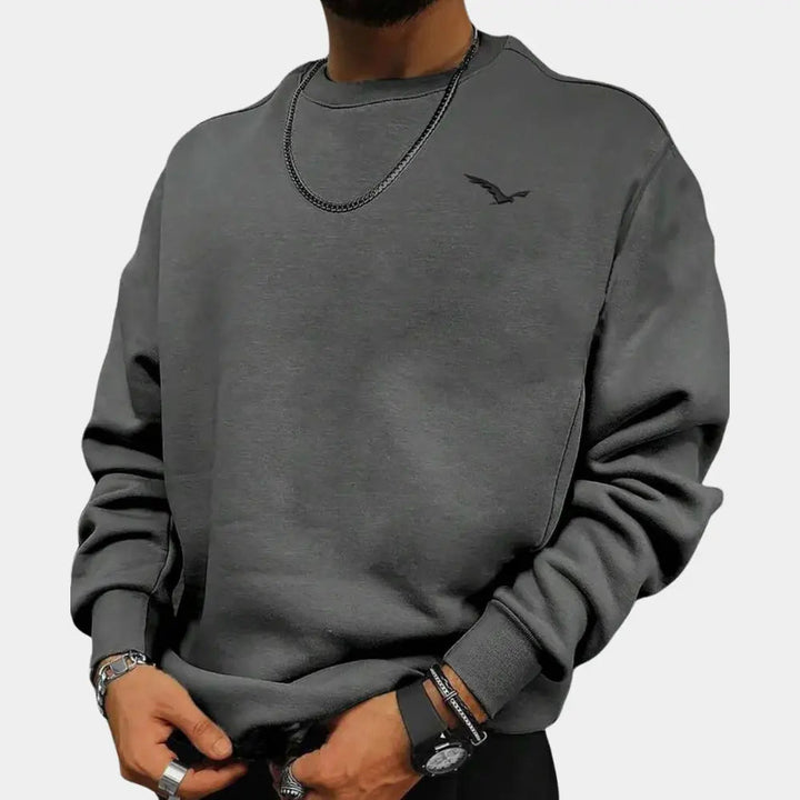 Bekväm herrtröja, idealisk som vardagsplagg. Stilren design för herrmode, passar perfekt casual.