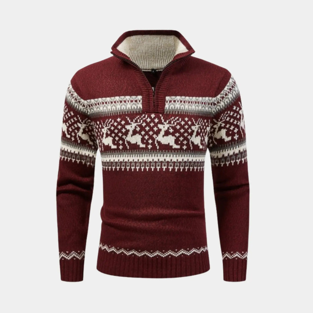 Snygg herrmode zip-tröja med praktisk dragkedja. Perfekt som julklapp eller för en modern casual look.