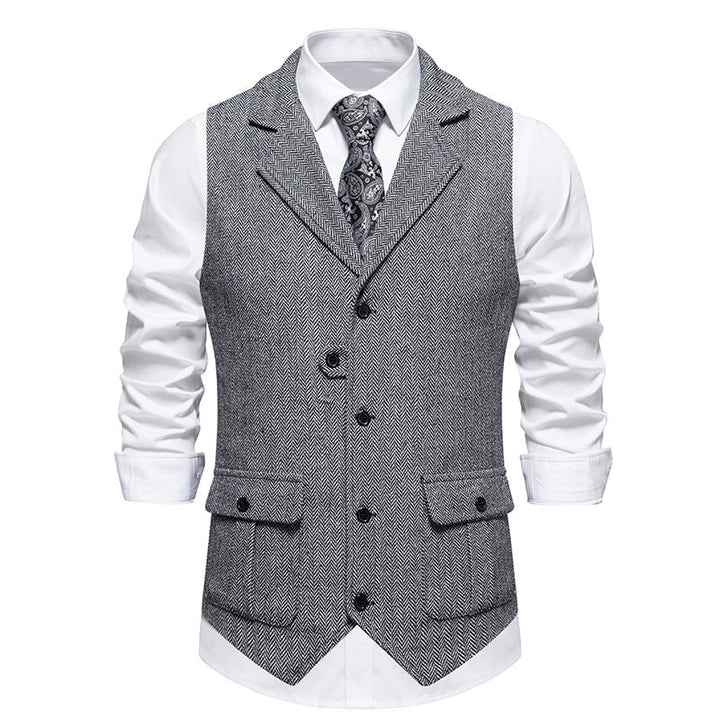 Herrväst för män som vill ha en elegant och smart casual stil på kontoret. Professionellt och modernt.