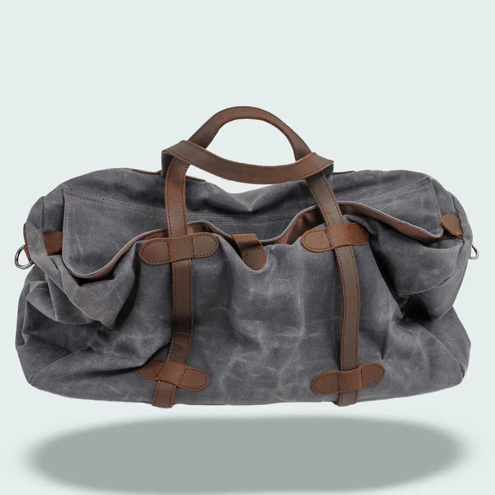 Lätt & tålig canvasväska, utmärkt som weekendväska eller för daglig packning. Kvinnors duffelväska.