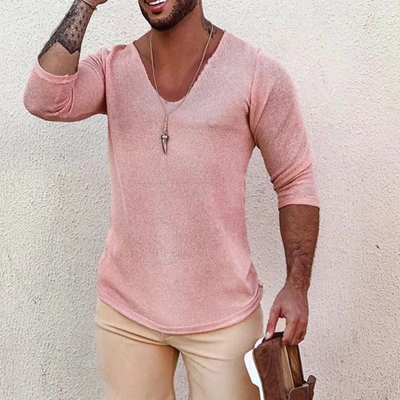 Mångsidig rosa herrskjorta med lång ärm i stilren design av bomull. Passar både sommar och fritid.