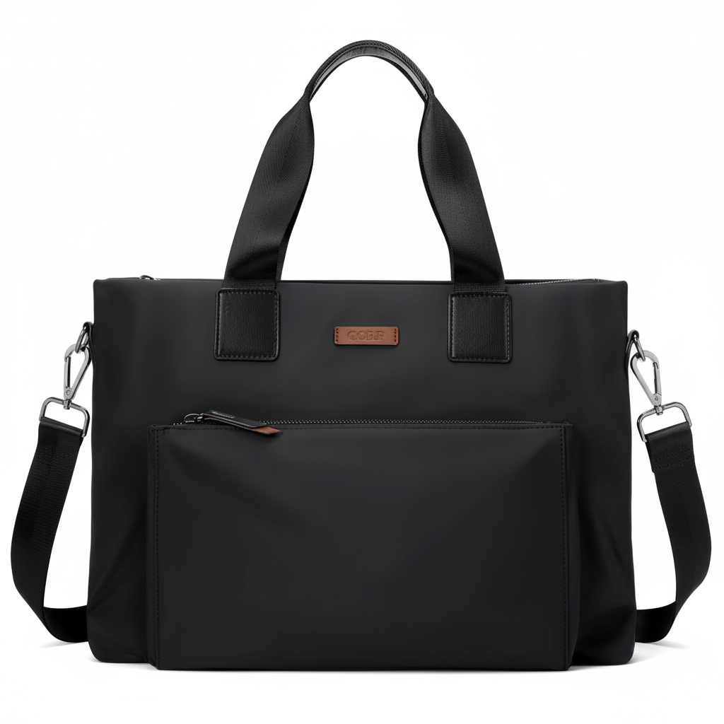 Unisex resväska BizJack för laptop. Stilren datorväska/axelremsväska med fack, perfekt för affärsresor.