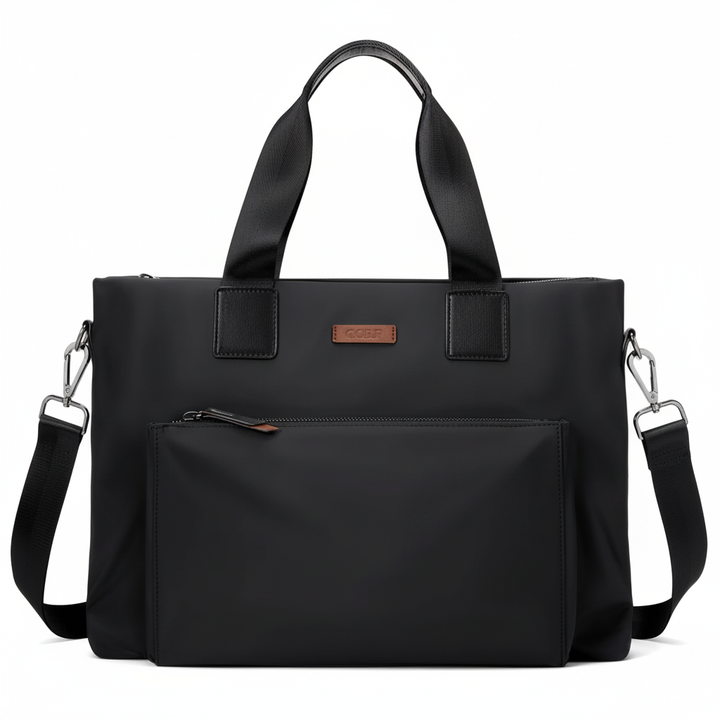 Unisex resväska BizJack för laptop. Stilren datorväska/axelremsväska med fack, perfekt för affärsresor.